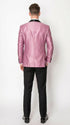 Men’s Shiny Pink Tuxedo Dinner Jacket with Black Pants – Shawl Lapel Formal Tuxedo