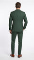 Men’s Hunter Green Pinstripe Double Breasted Suit – Vintage 1920s Great Gatsby Gangster Style