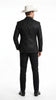 Men’s Black Western Tuxedo Blazer – Shimmer Cowboy Dinner Jacket Shiny Sparkely