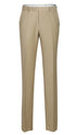 Bevagna Collection - Beige 100% Virgin Wool Regular Fit Pick Stitched 2 Piece Suit