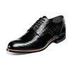Mens Black Snakeskin Print Shoes 00055-001