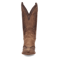 Laredo Coyote Creek Wide Calf Leather Boot - Rich Brown