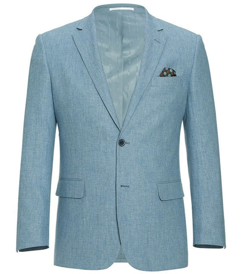 Light Blue 2 Piece Suit Notch Lapel Slim Fit