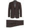 Vanderbilt Collection - Classic 2 Piece Suit 2 Buttons Regular Fit In Brown