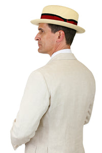 Riverdale Linen Coat - Natural | Crisp 3-Piece Linen Suit for Summer