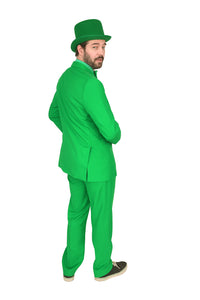 Vibrant Green Costume Suit with Matching Hat – Bold Party & Event Wear
