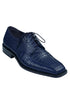 Los Altos Blue  Crocodile Bike Toe Shoes