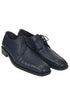 Los Altos Blue  Crocodile Bike Toe Shoes