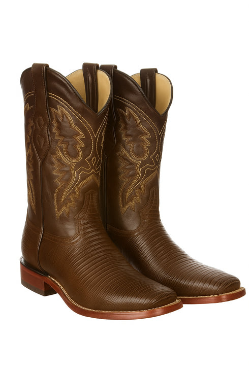 Botas Cuadrada de Armadillo Lizard Original