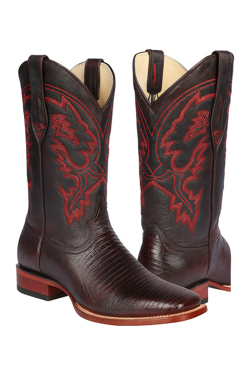 Botas Cuadrada de Armadillo Lizard Original