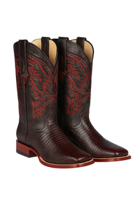 Botas Cuadrada de Armadillo Lizard Original