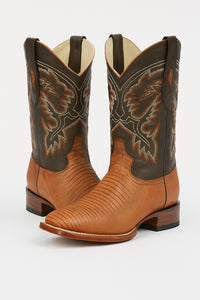 Botas Cuadrada de Armadillo Lizard Original