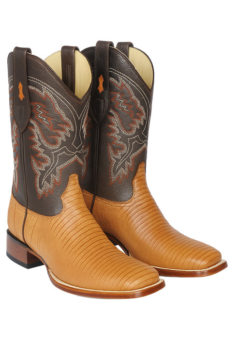 Botas Cuadrada de Armadillo Lizard Original