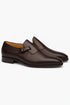 Mezlan Men's Aceto Deerskin Leather Burgundy/Chocolate Strap Slip