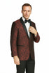Shawl Paisly Tuxedo by Giorgio Fiorelli in Burgundy, Gray, Blue