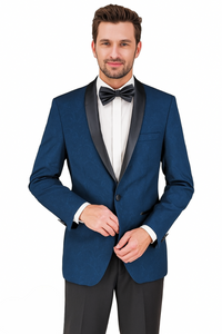 Arlan Paisly Tuxedo by Giorgio Fiorelli in Burgundy/Blue/Black