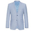 Men's Light Blue 2-Piece Slim Fit Single Breasted Notch Lapel Suit