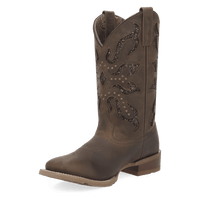 Laredo Lonestar Lace Leather Boot - Classic Western Style