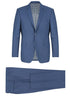 Regular Fit 2 Piece Notch Lapel 2 Button Suit In Blue