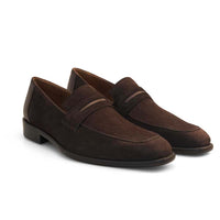 Mezlan Suede Penny Loafer Brown (21470)