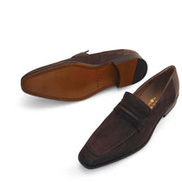 Mezlan Suede Penny Loafer Brown (21470)