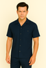 Mens Walking Suit in Color navy  leisure suit causal Matching Shirt and Pants $99