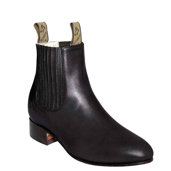 Mens Botin El Canelo Black Ankle Boot