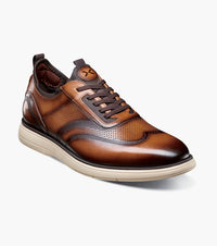 Stacy Adams Edgewood Wingtip Elastic Lace Up by Stacy Adams Shoes