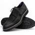 Zelli Campo Sueded Goatskin Lace-up Blucher Shoes in Black