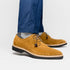 Zelli Campo Suede Goatskin Blucher Lace-up Shoes in Tobacco