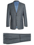 Lozano Collection - Men's 2 Piece Regular Fit Gray Windowpane Suit