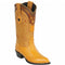 Smooth Ostrich Buttercup Wingtip Cowboy Boot