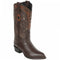 Wild West Boots - Deer Leather Brown Cowboy Boots