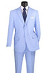 Mens Easter Suit - Jacket and Pants in Summer Color Light Sky Blue Modern Fit Light Weight