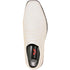 Bravo Mens Classic Plain Square Toe Shiny Patent Tuxedo Dress Shoe in White