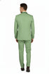 Men’s Mint Green Tuxedo – 2-Piece Formal Suit with Satin Shawl Lapel and Matching Bow Tie in  Sage Green