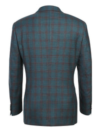 Regular Fit Wool & Linen Windowpane Blazer