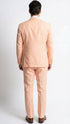 Men’s Light Peach 3 Piece Suit Set with Vest, Prom Wedding Dress Suit