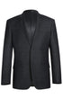 Wool Blend Slim Fit Suit 2 Piece Suit 2 Button in Charcoal