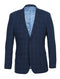 English Laundry 2-Piece Blue Plaid Wool Blend Slim Fit Dress Suit
