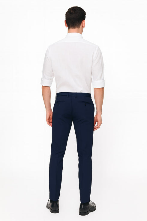 Men’s White Linen Button Down Shirt – Long Sleeve Roll-Up Casual Dress Shirt