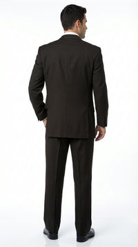 Men’s Dark choclate Brown Three Buttons 3 Piece Suit – Classic Brown 3PC Wedding, Church and Business Formal Suit for Men