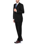 (34R, 38L, 42R, 44R) Regular Fit 2 Piece Black Suit