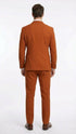 Vitali Brand Men’s Burnt Orange Double Breasted Suit – in Rust Brick Copper Color