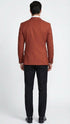 Men’s Brick Copper Rust Color  Blazer – Slim Fit Formal and Party Wear Jacket in Burnt Orange Sport Coat