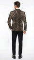 Men’s Leopard Print Blazer – Slim Fit Statement Jacket for Evening, Party, and Fashion Wear