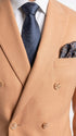 Men’s Peach Double Breasted Suit – Wedding & Prom Formal Suit Set, Classic Blazer and Pants Slim Fitted