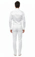 Men’s White Satin Dress Shirt – Classic Long Sleeve Formal Shirt for Weddings, Parties, and Business Wear