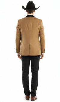 Light Brown Tuxedo For Wedding - Coffee Mocha Color With Vest and Pants