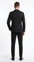 Men's Black Pinstripe Tuxedo Suit – Classic  & 1920s Gangster Formal Wear Vintage 1940s 1930s Look